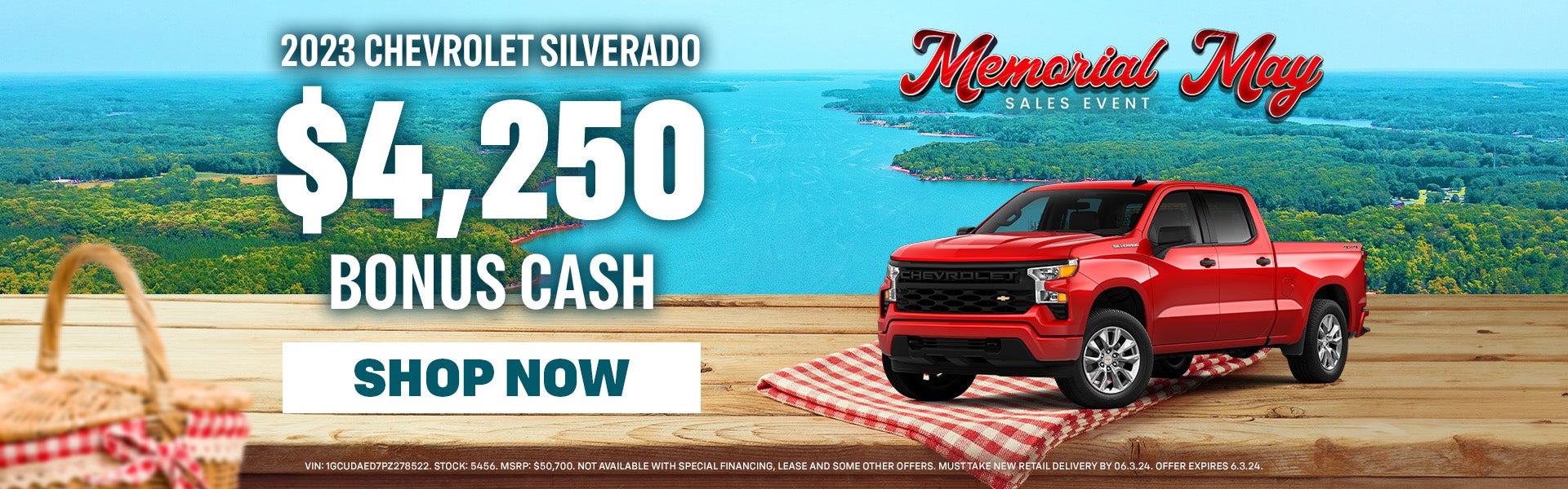 $4,250 bonus cash on 2023 Chevy Silverado 1500